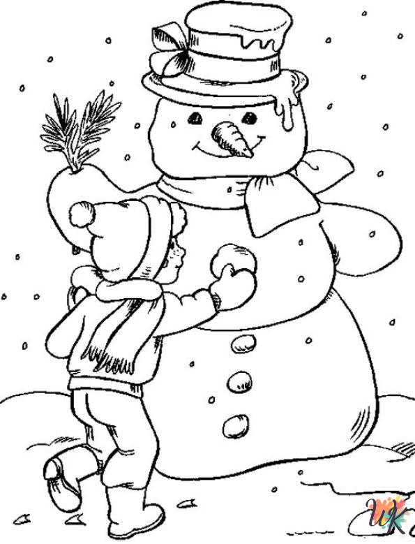 Winter decorations coloring pages