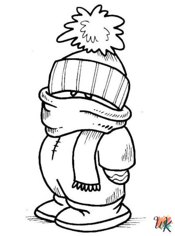 Winter coloring pages free printable 1