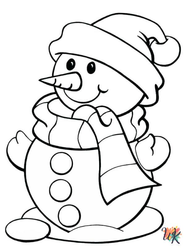 old-fashioned Winter coloring pages