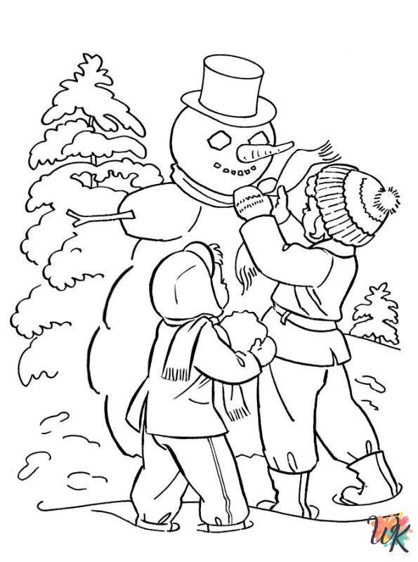 free Winter coloring pages