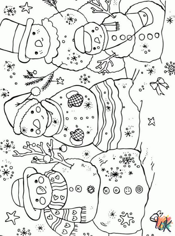 free printable Winter coloring pages for adults
