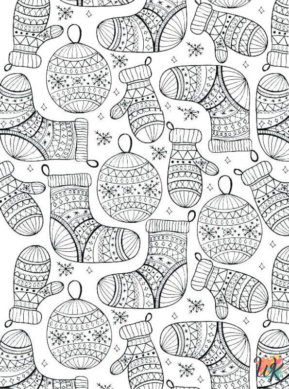 Winter coloring pages easy