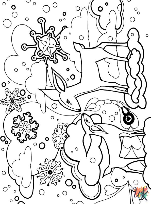 Winter ornament coloring pages