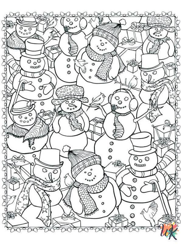 printable Winter coloring pages for adults