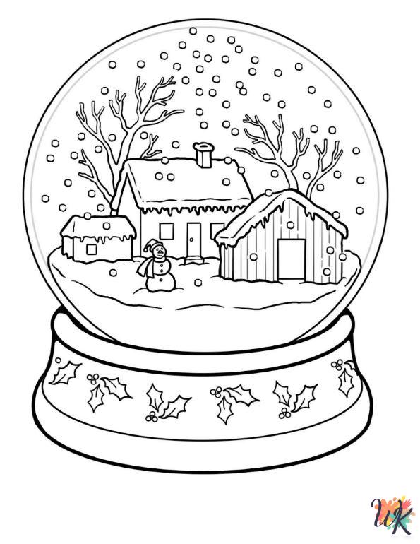easy cute Winter coloring pages 2