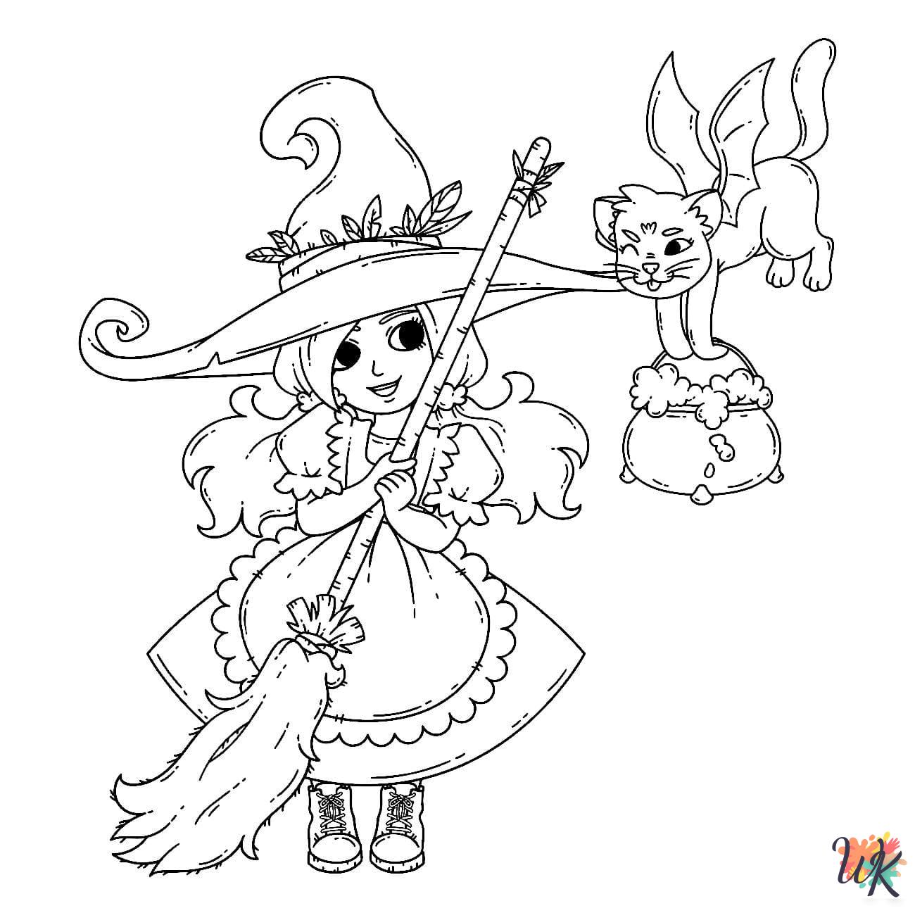 hard Witch coloring pages