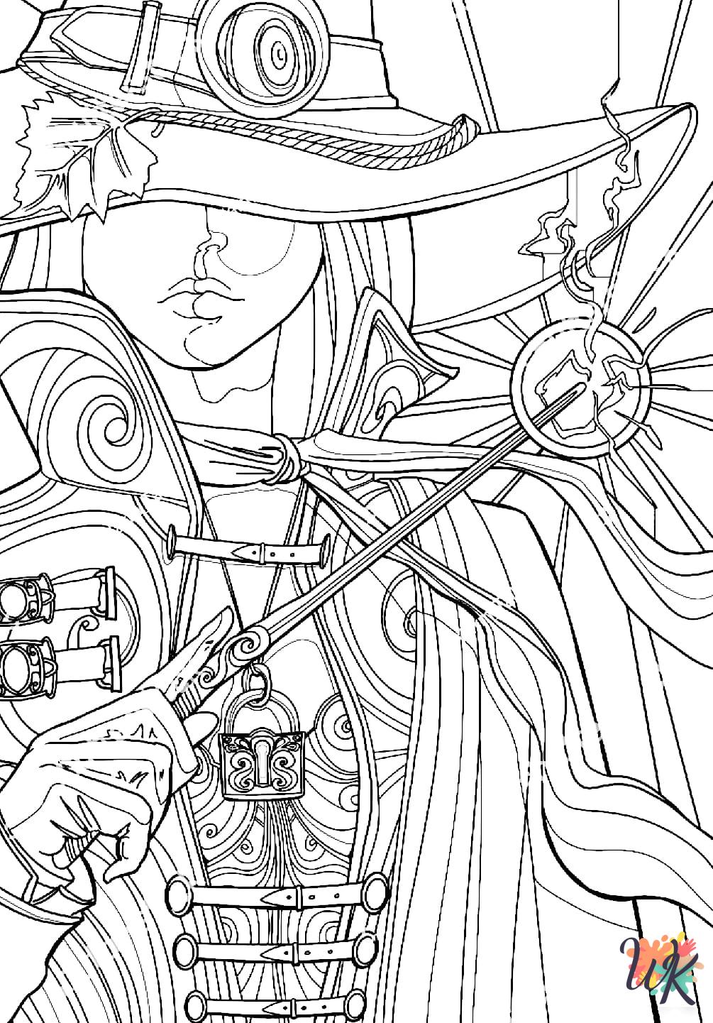 kids Witch coloring pages