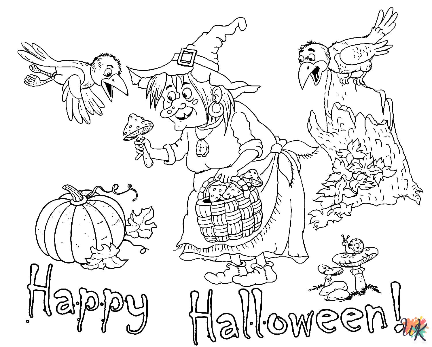 Witch ornaments coloring pages