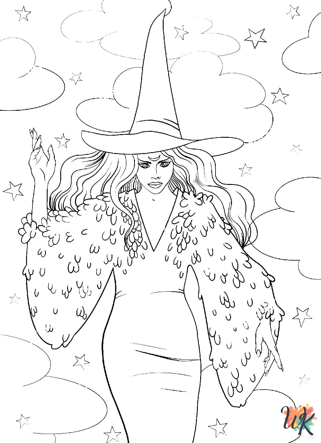 fun Witch coloring pages