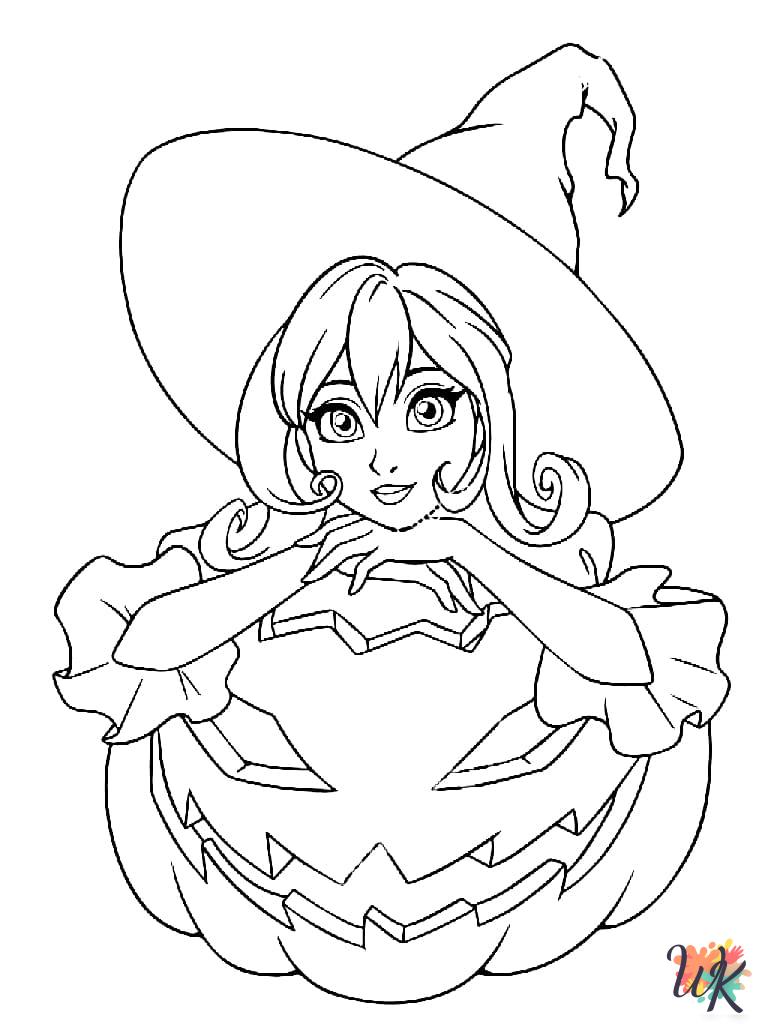 free printable Witch coloring pages