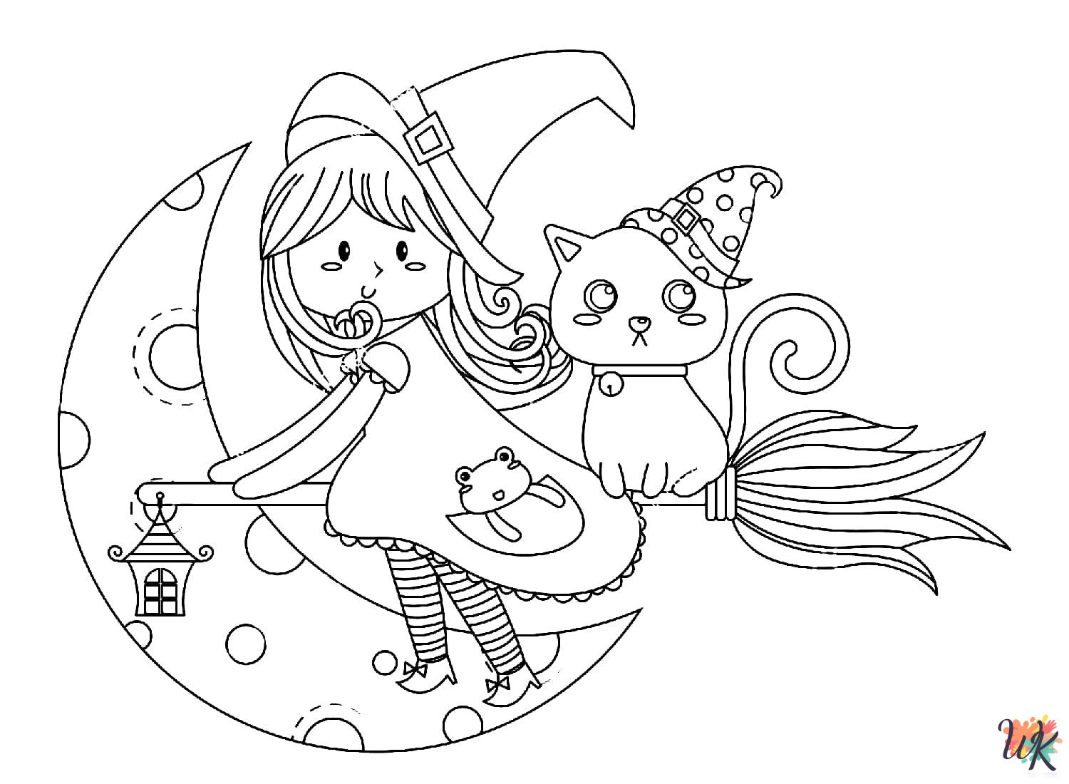 free Witch coloring pages