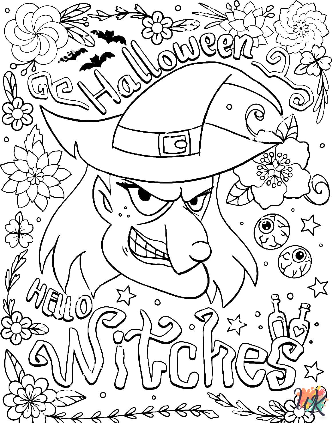 coloring pages Witch