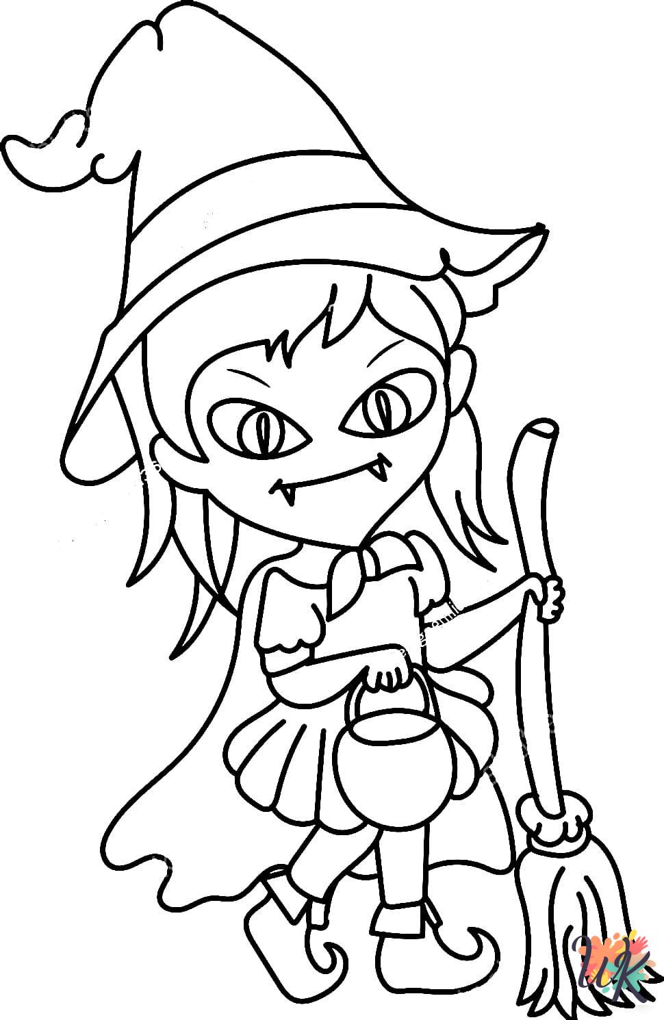 cute Witch coloring pages