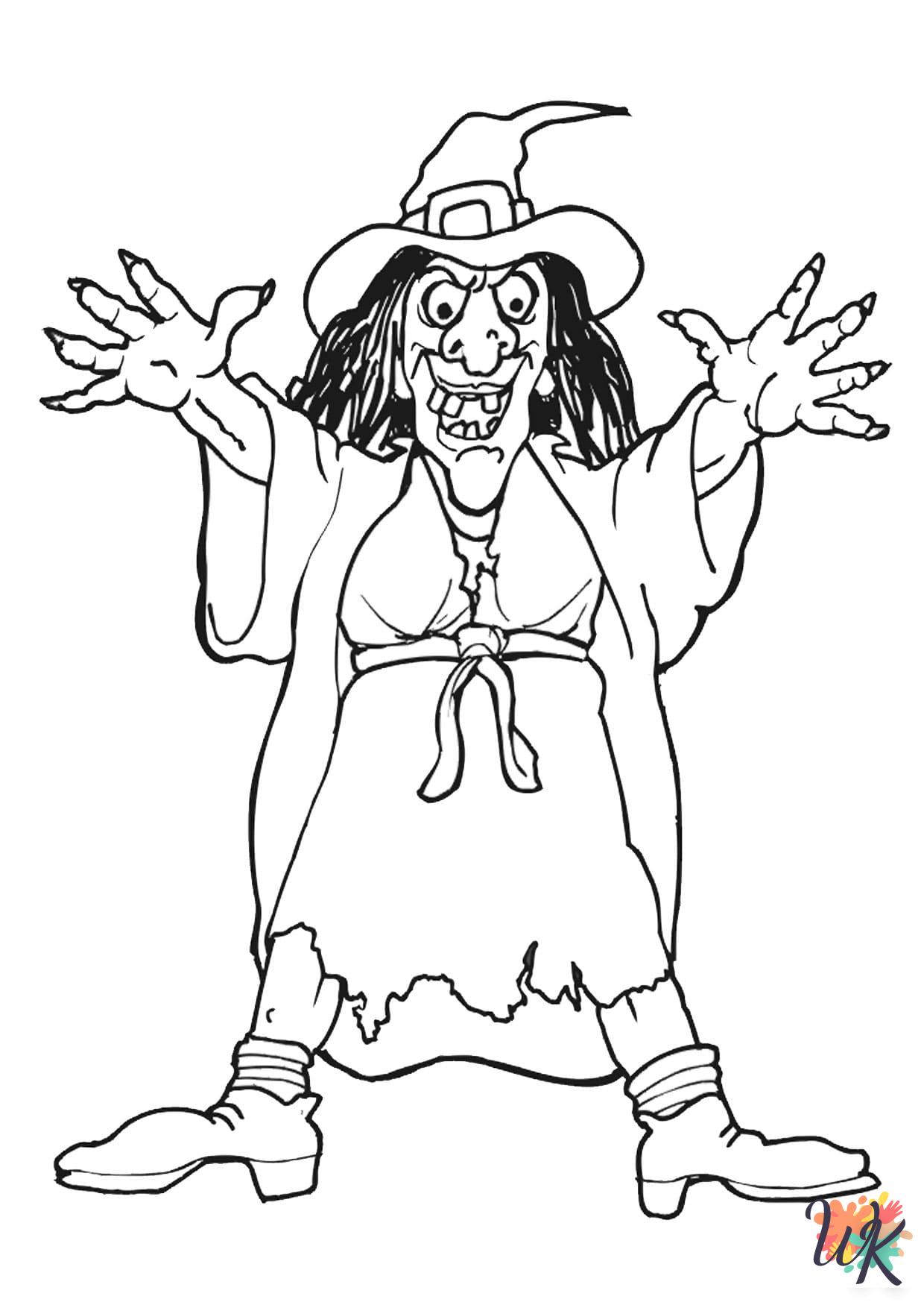 free printable coloring pages Witch