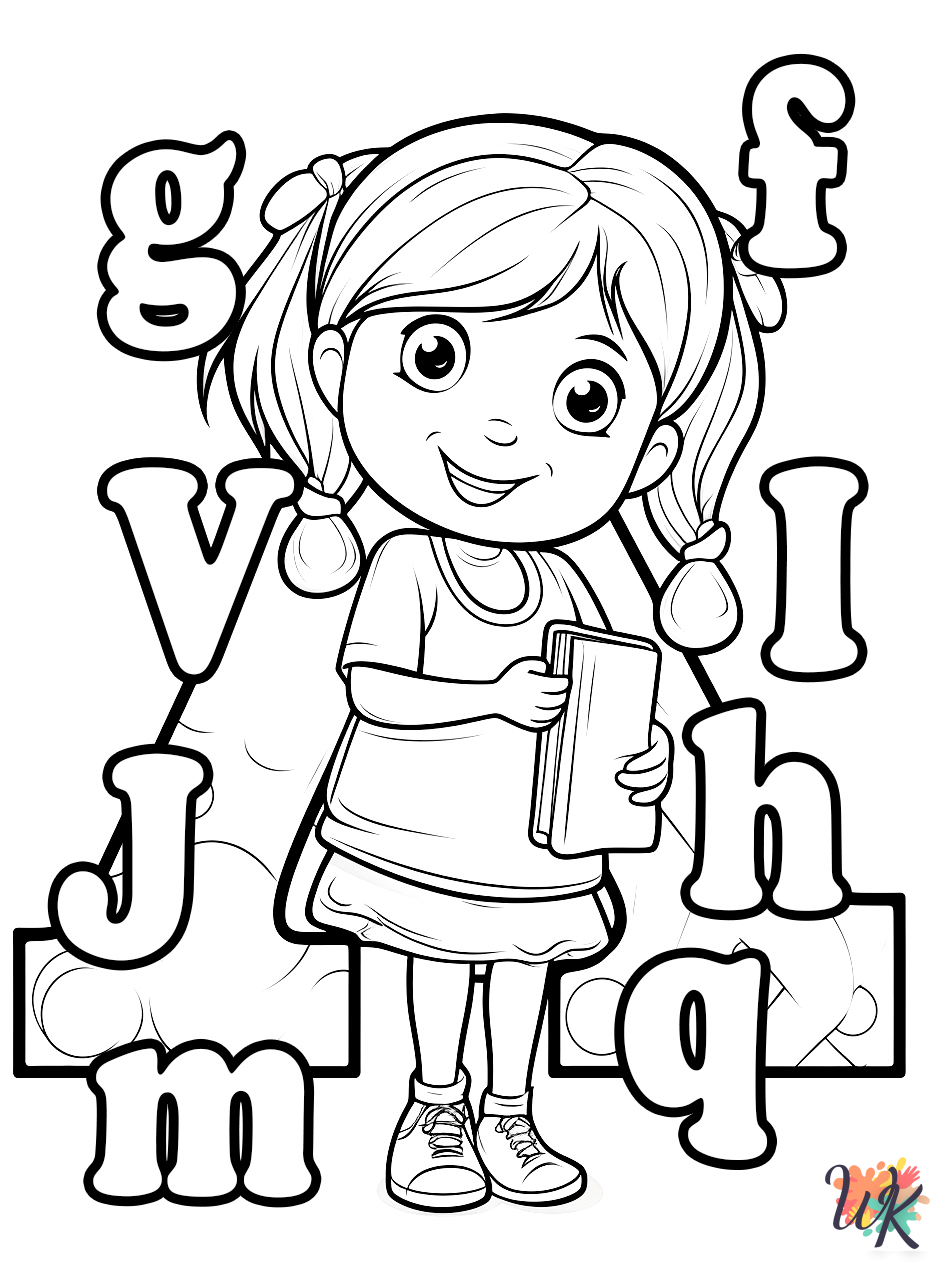 Alphabet coloring pages printable