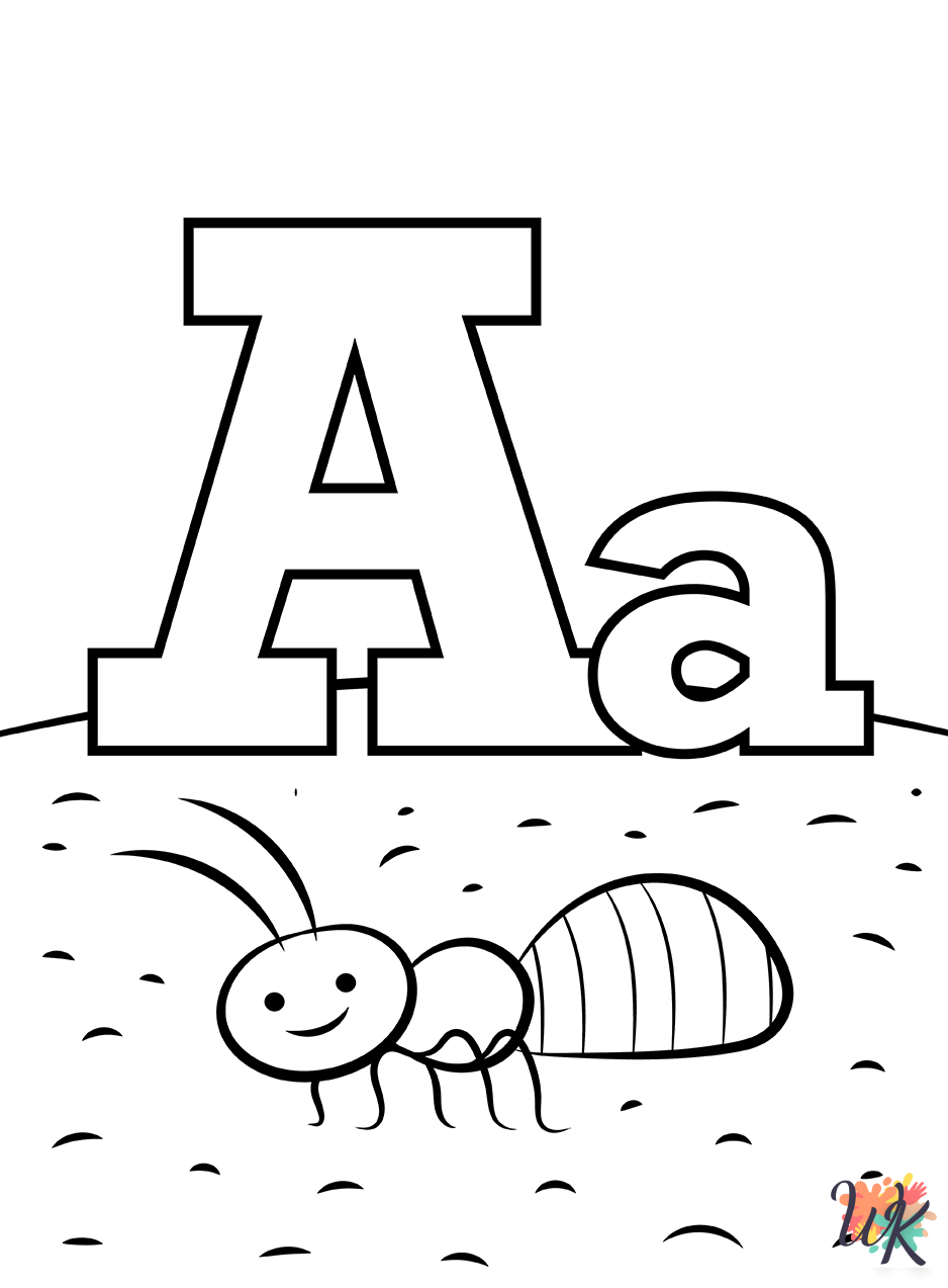 coloring pages for kids Alphabet