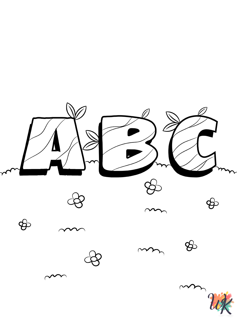 merry Alphabet coloring pages