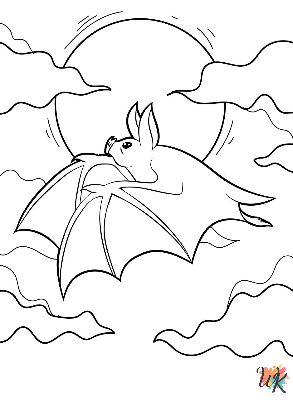 coloring pages printable Bat