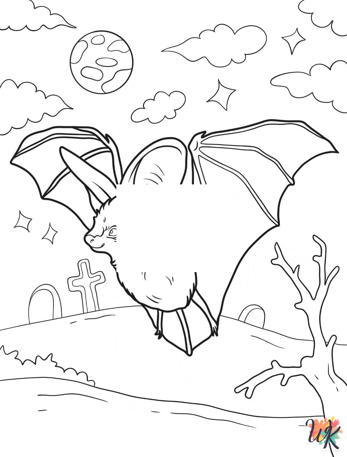 Bat coloring pages to print