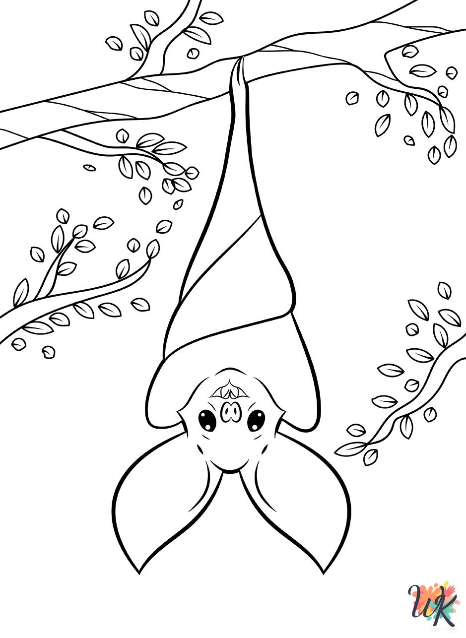 free Bat coloring pages pdf