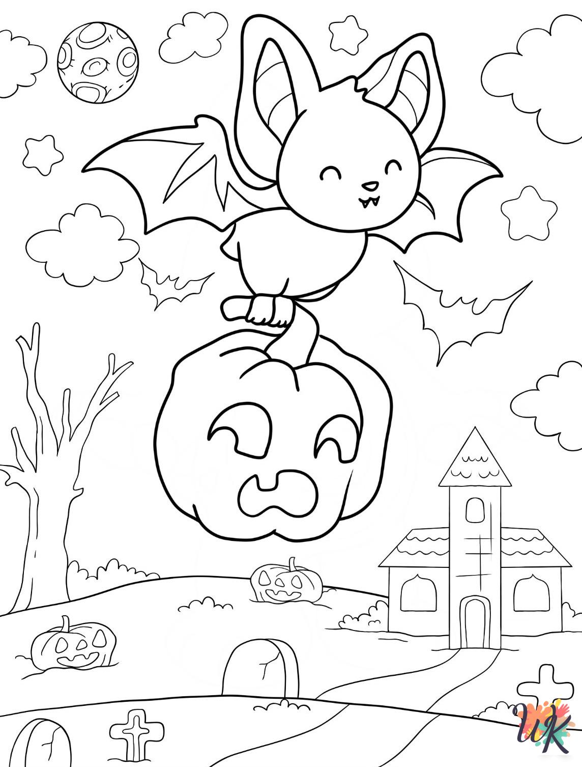 free Bat coloring pages