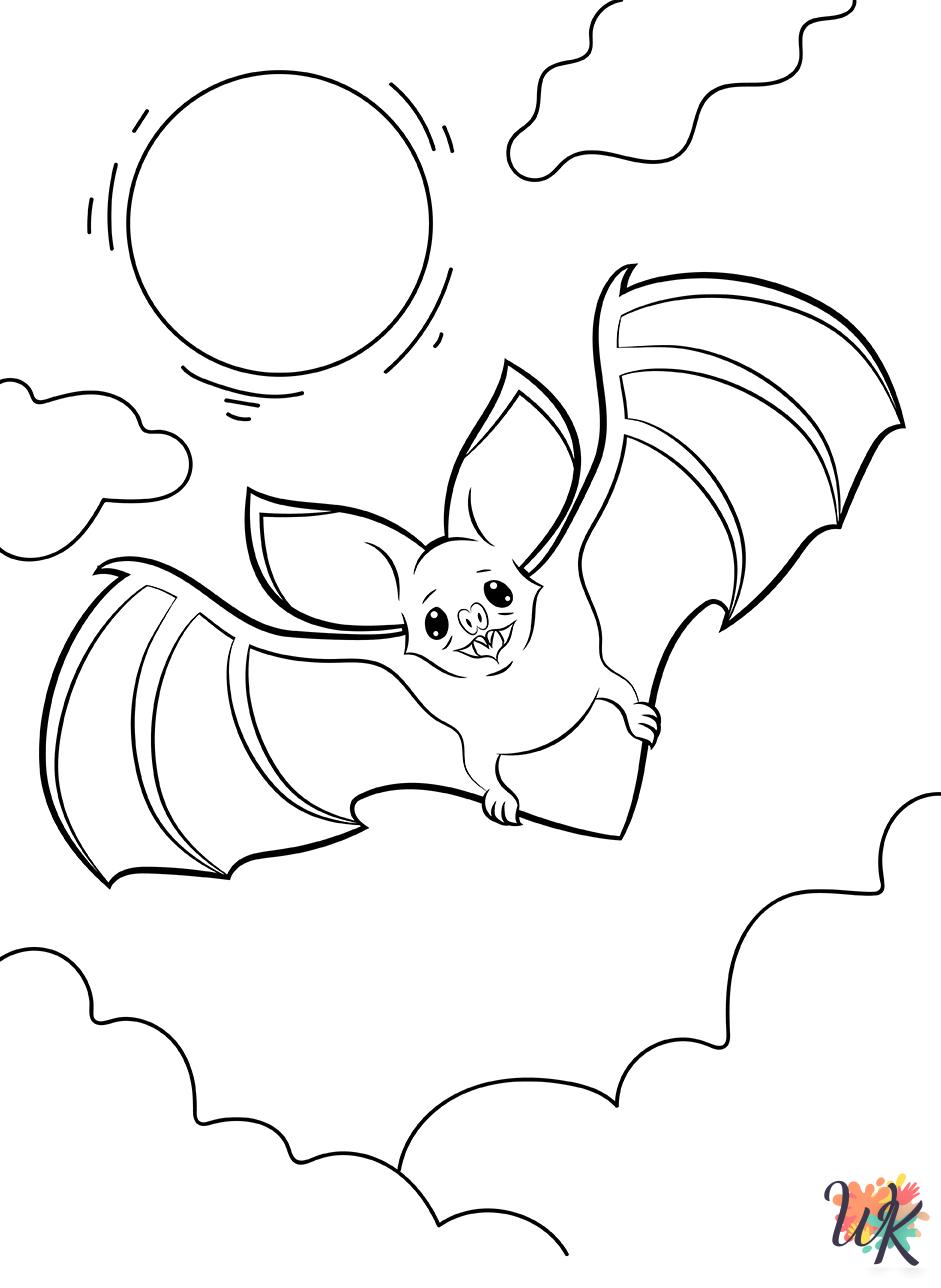 fun Bat coloring pages
