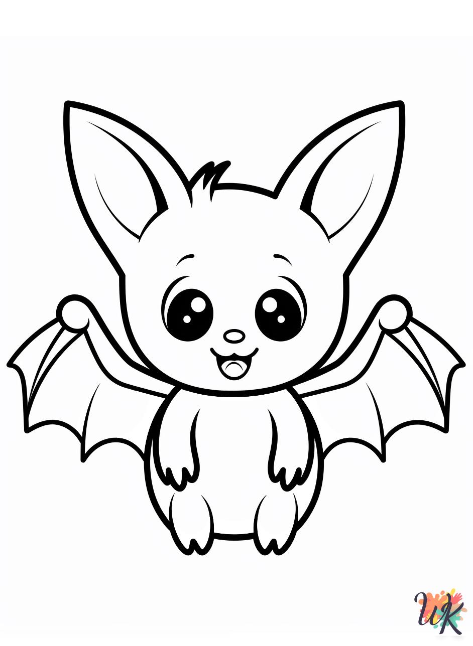 fun Bat coloring pages