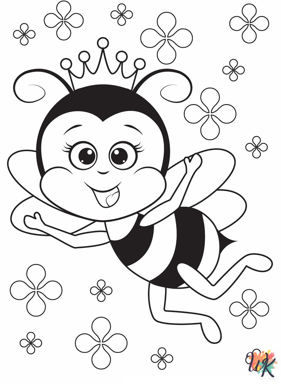 free coloring Bee pages