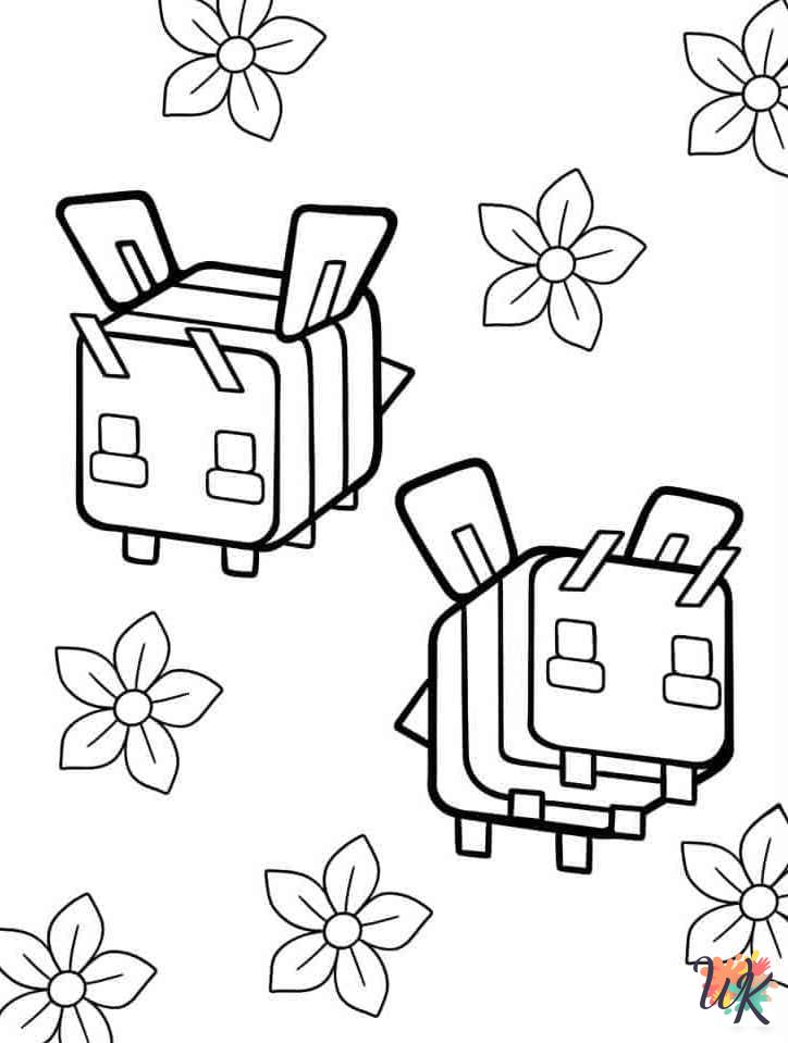 Bee coloring pages pdf