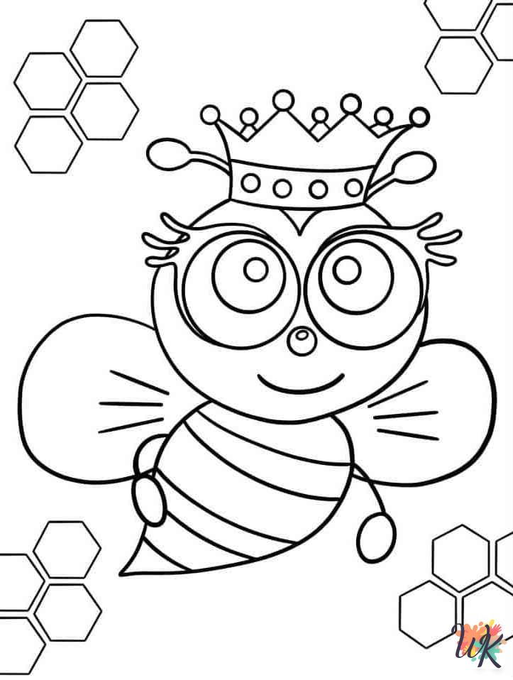 merry Bee coloring pages