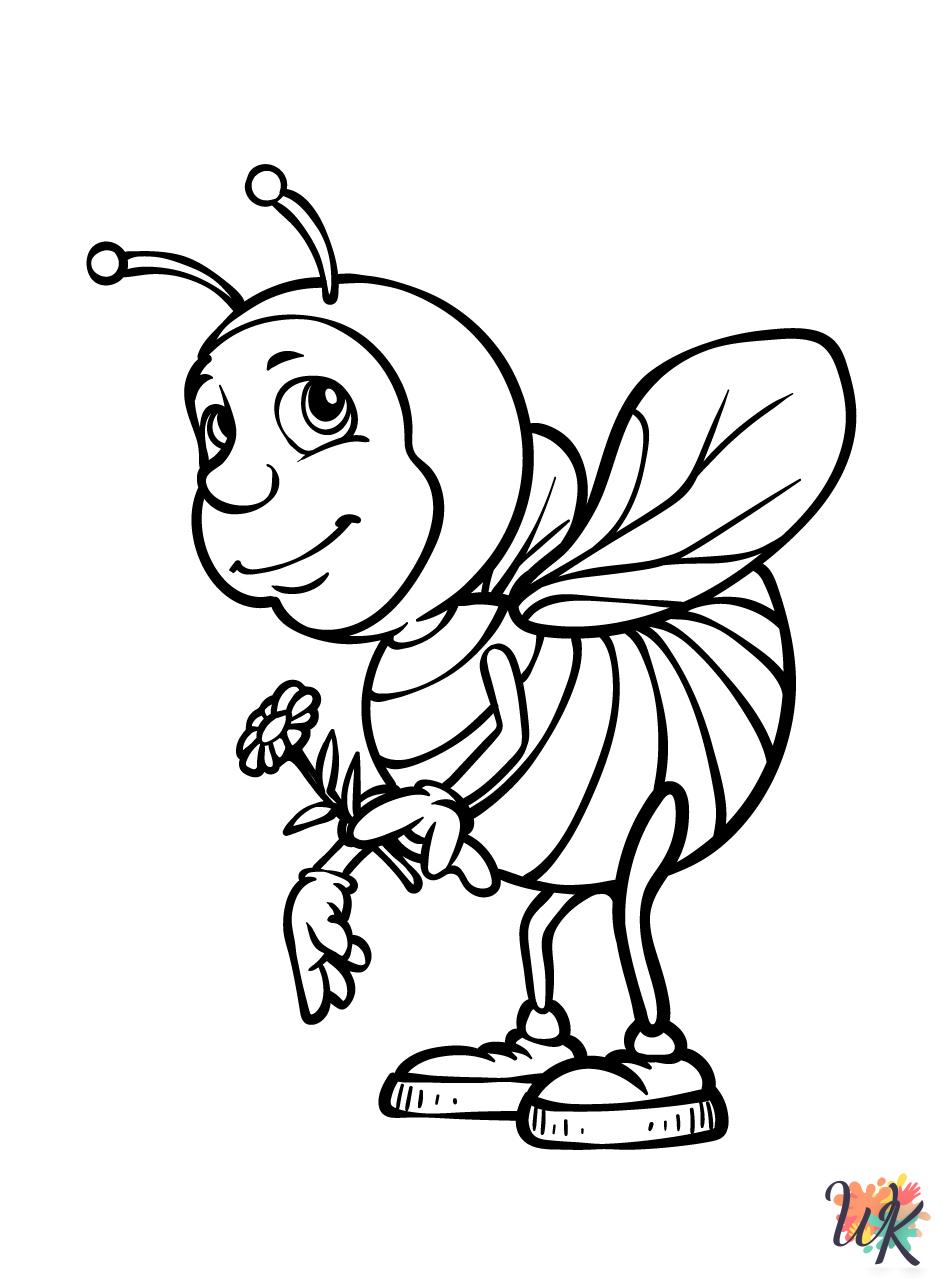 printable coloring pages Bee 1