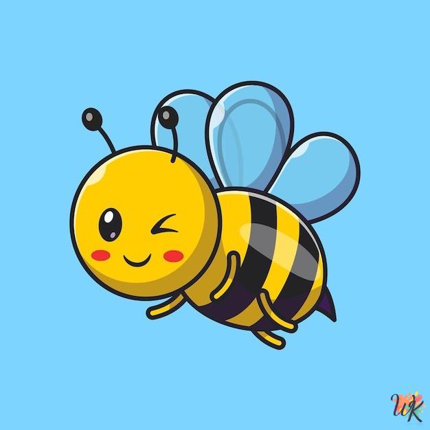 Bee coloring pages 1 Bee coloring pages