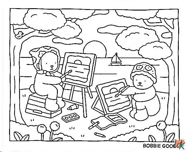 free Bobbie Goods coloring pages for adults