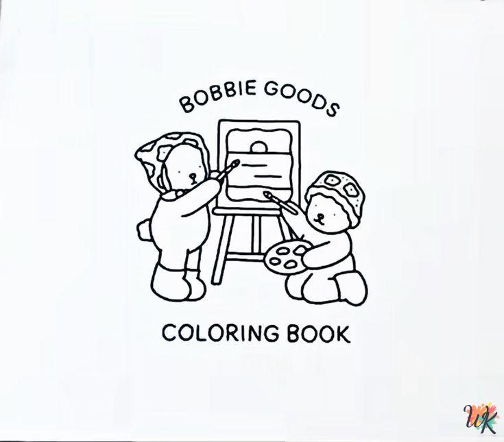 Bobbie Goods cards coloring pages