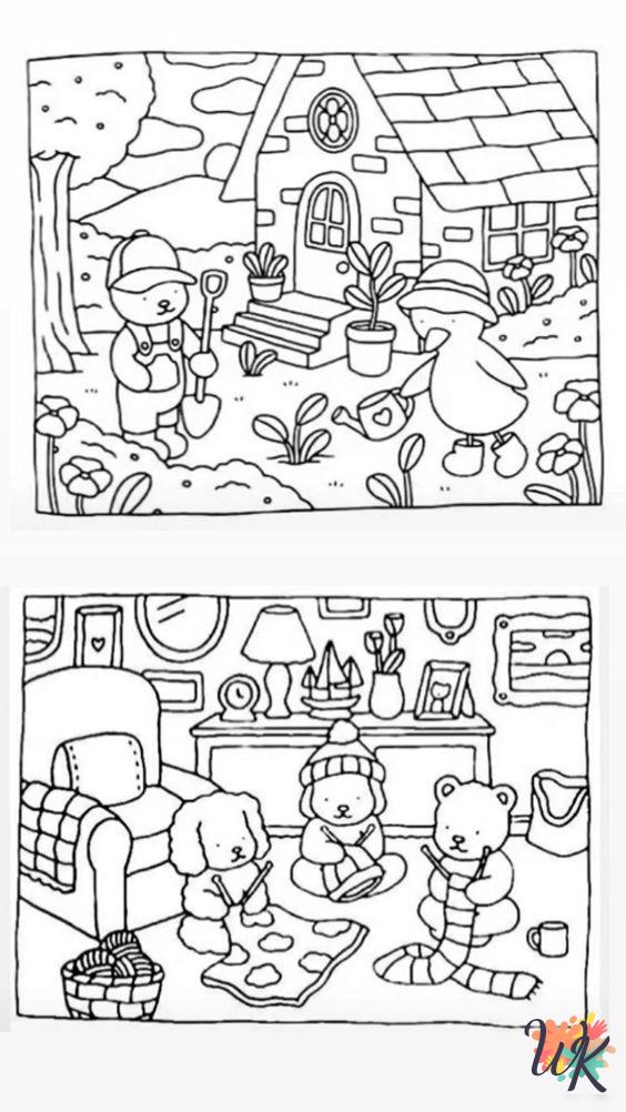 kawaii cute Bobbie Goods coloring pages