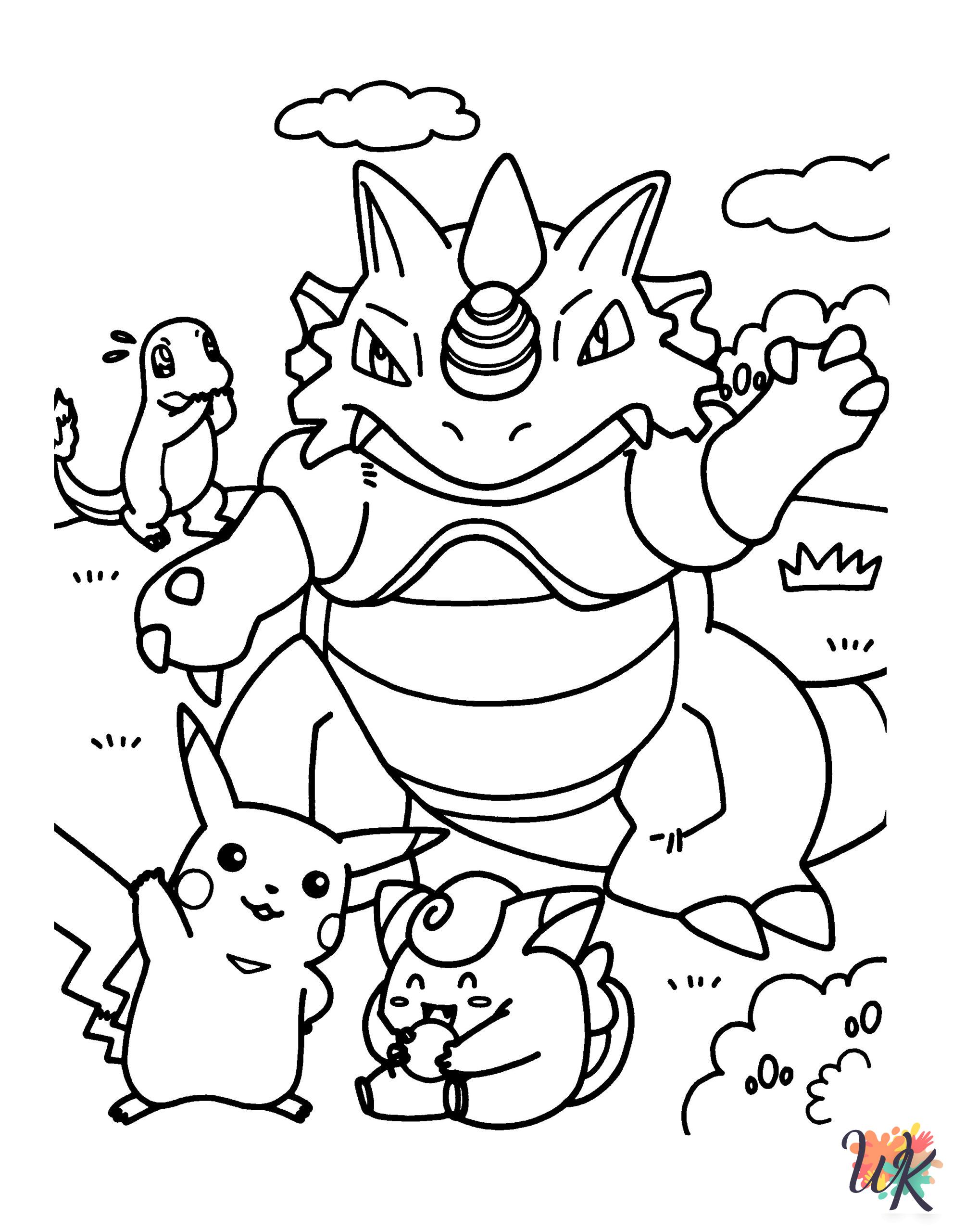 hard Bulbasaur coloring pages