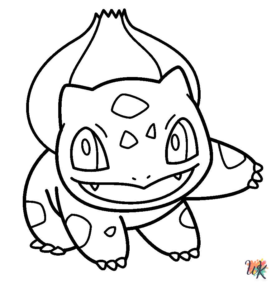 easy cute Bulbasaur coloring pages