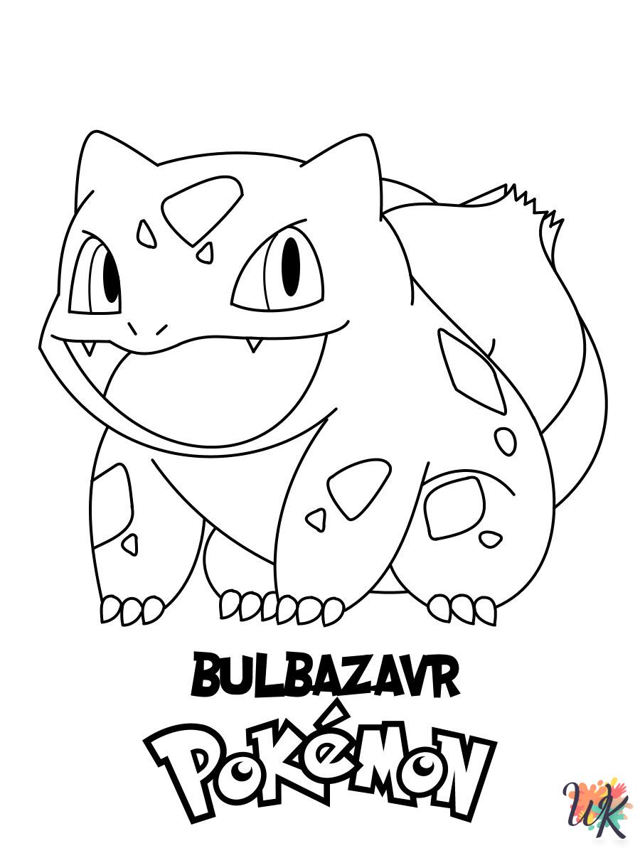 Bulbasaur coloring pages for adults pdf
