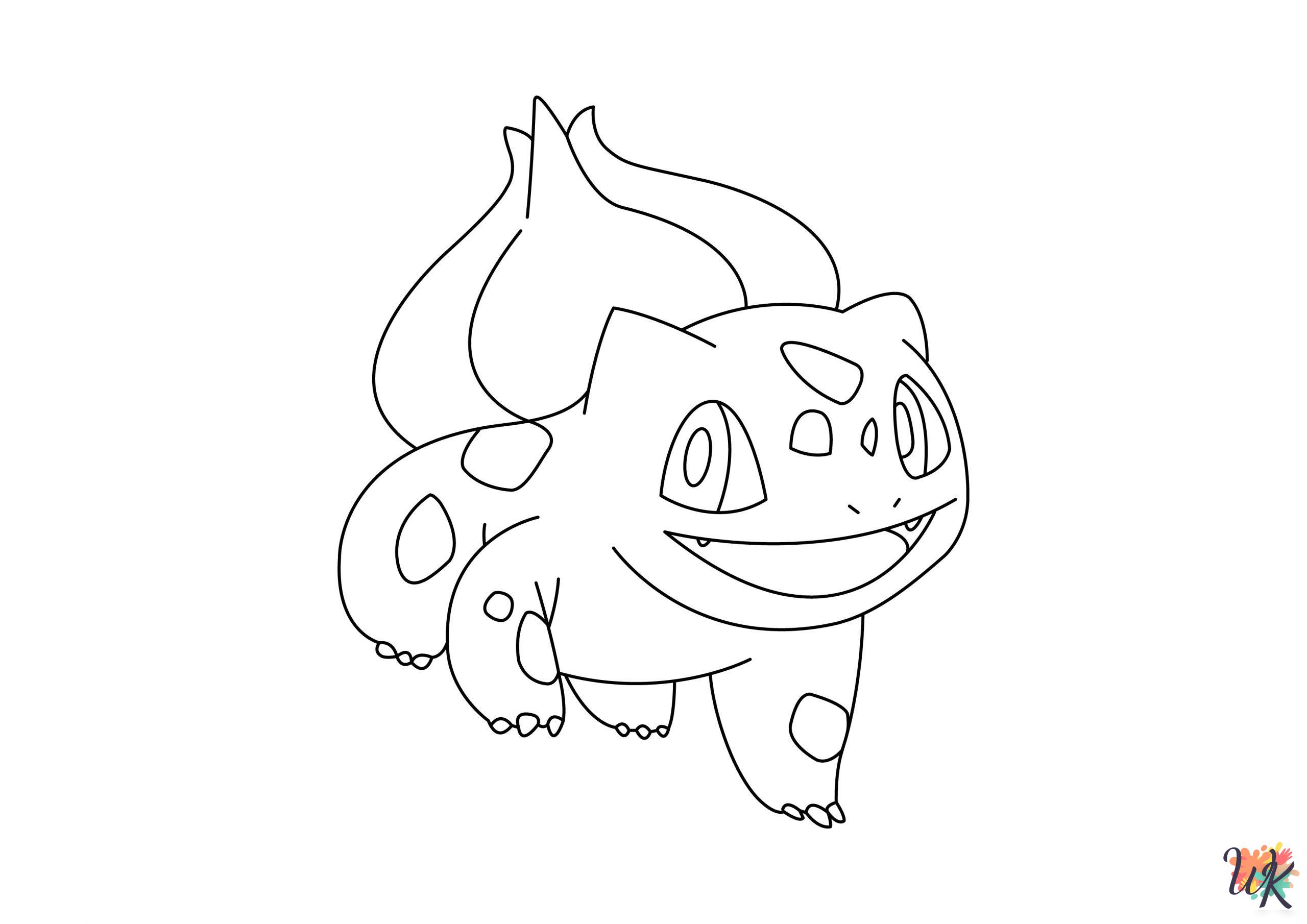 free printable Bulbasaur coloring pages for adults
