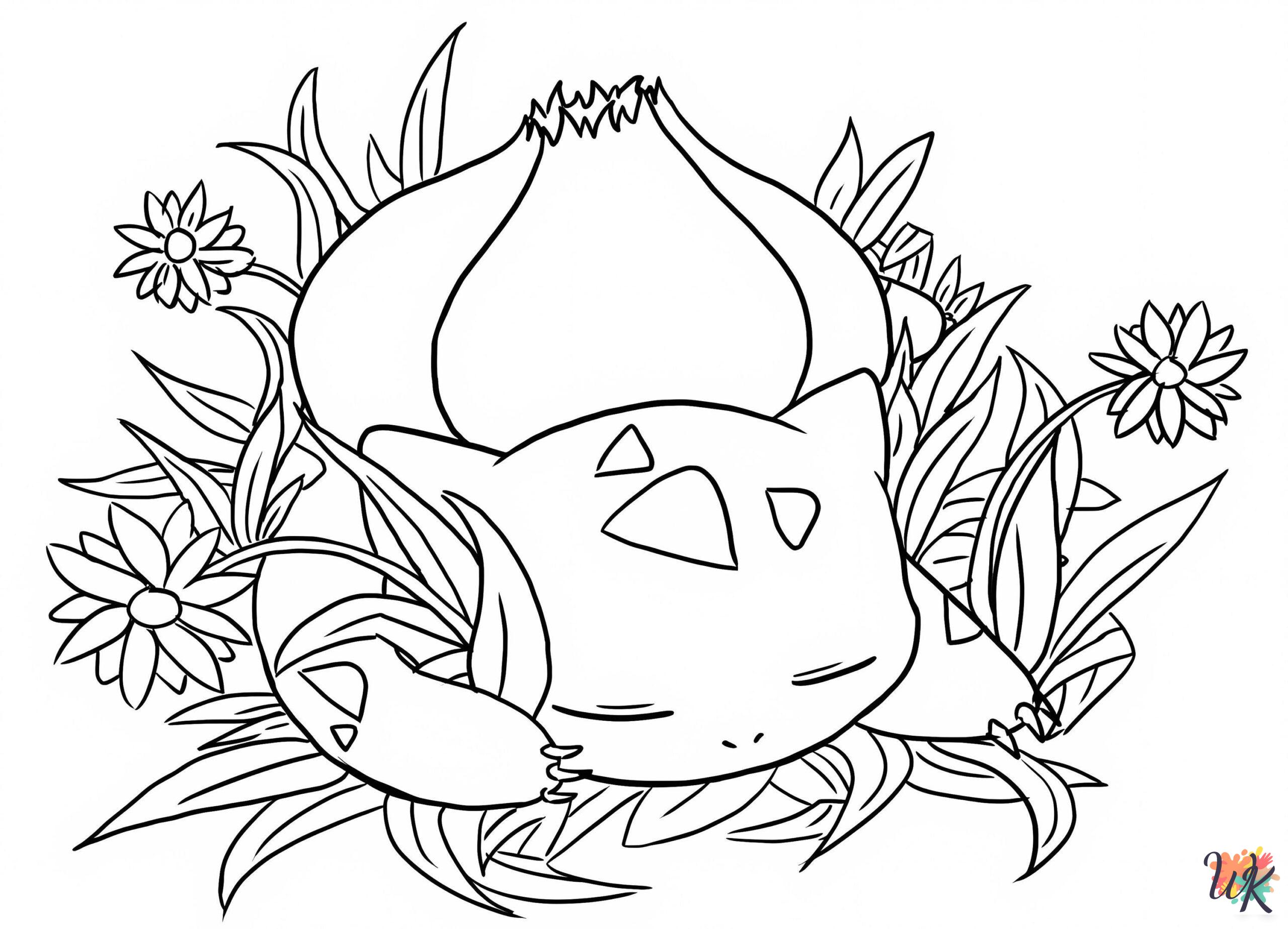 merry Bulbasaur coloring pages