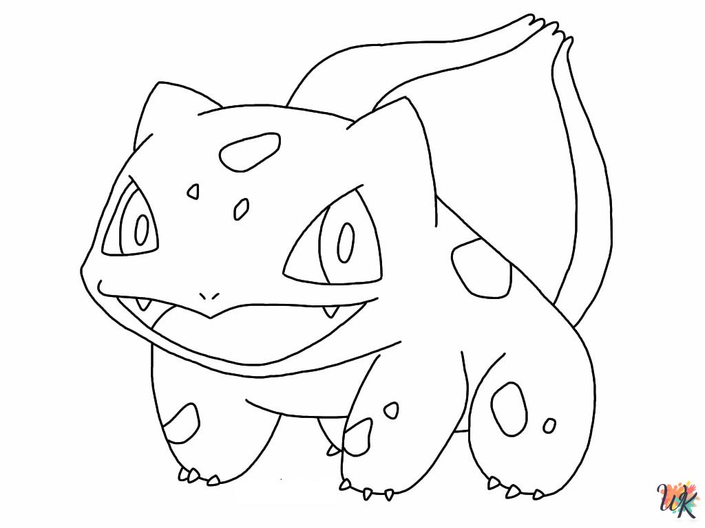 printable Bulbasaur coloring pages for adults
