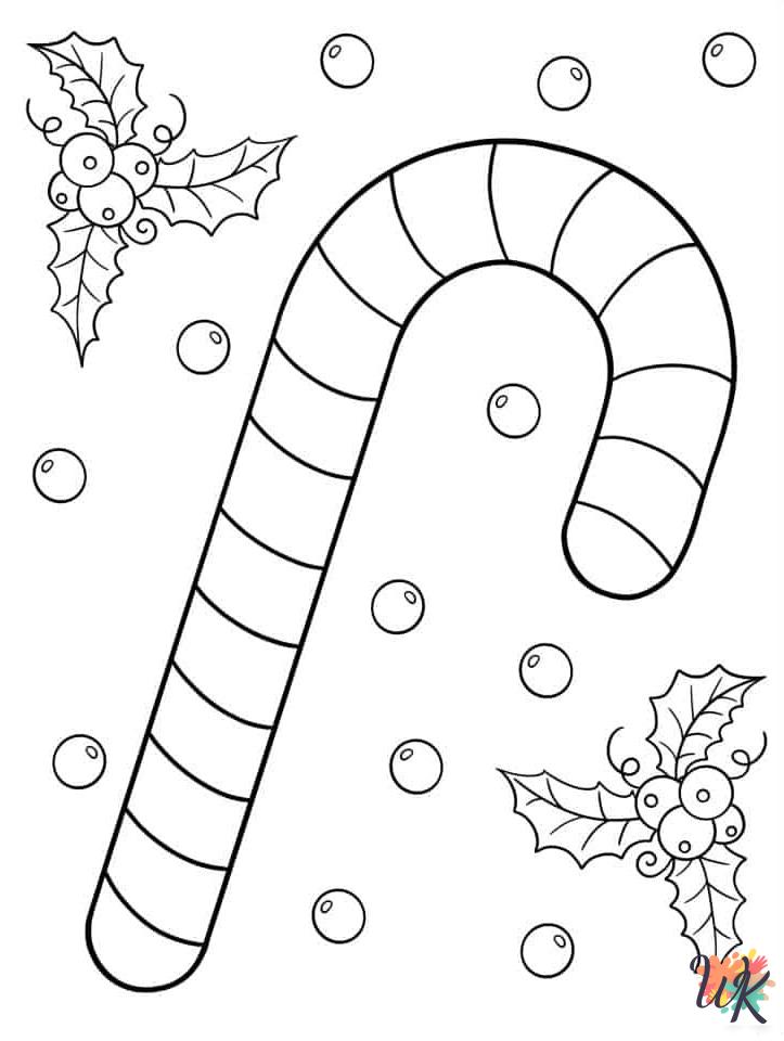 Candy Cane coloring pages pdf