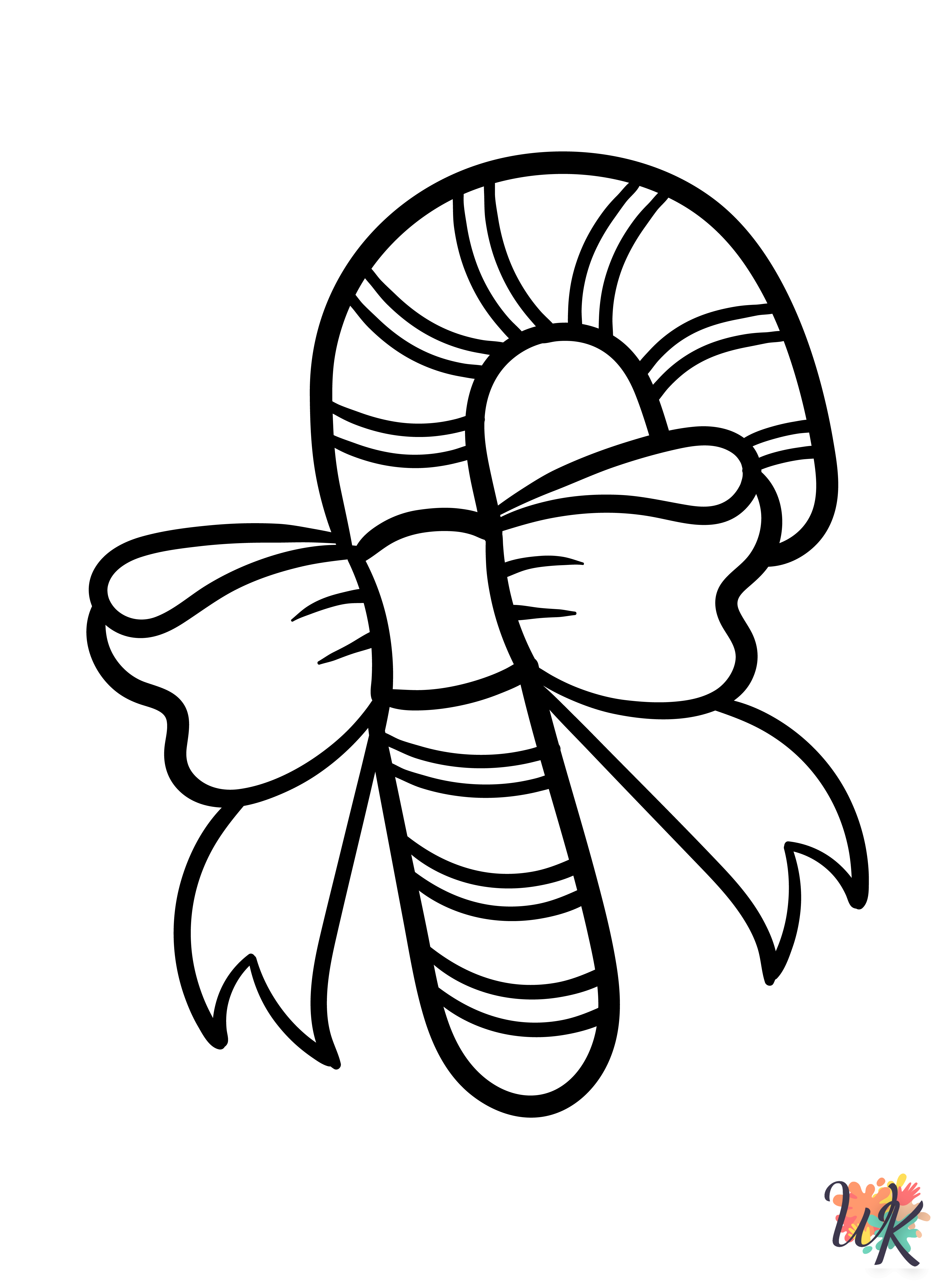 Candy Cane ornaments coloring pages