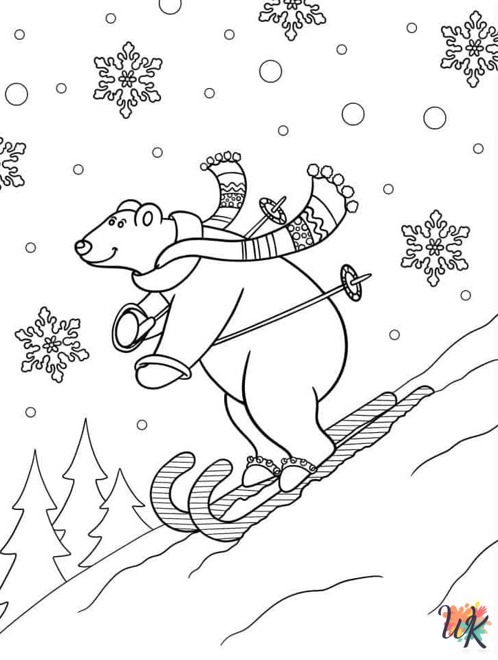 free Candy Cane printable coloring pages