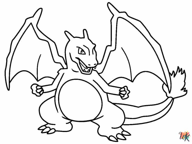 free printable Charizard coloring pages for adults
