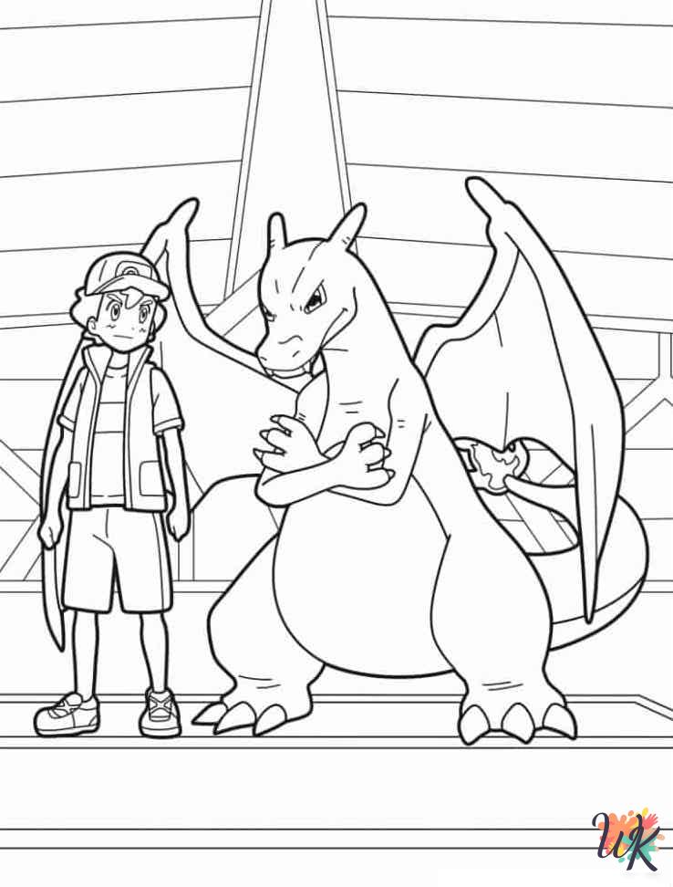 free Charizard tree coloring pages