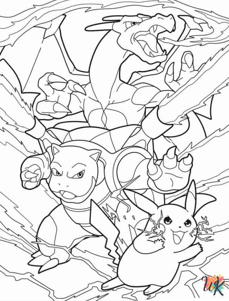 merry Charizard coloring pages