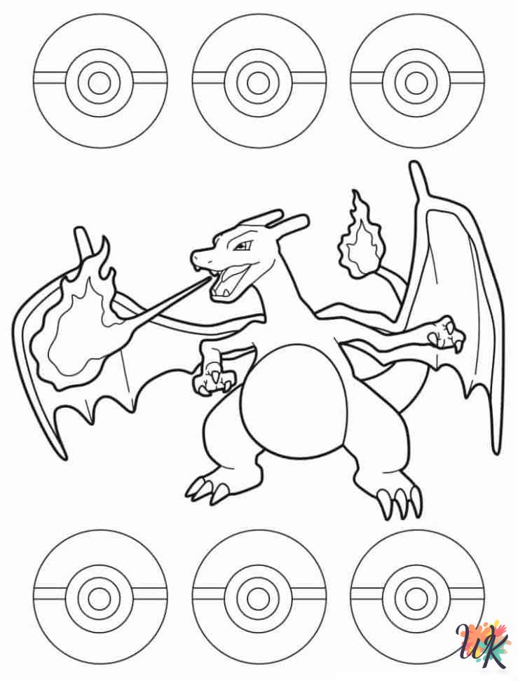 vintage Charizard coloring pages