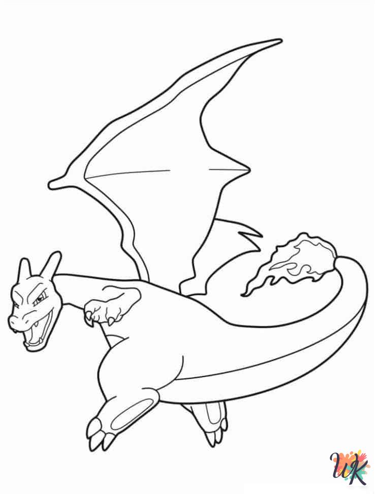 Charizard cards coloring pages