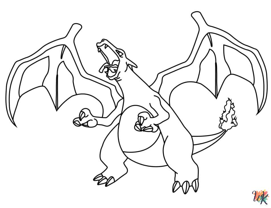 Charizard coloring pages for adults